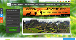 Desktop Screenshot of greenperuadventures.com