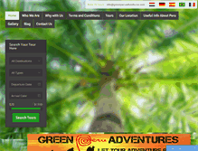 Tablet Screenshot of greenperuadventures.com